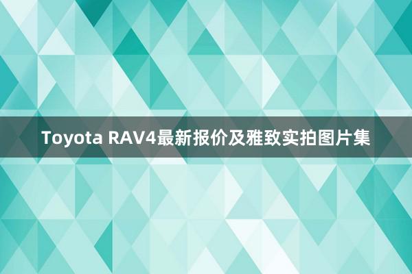 Toyota RAV4最新报价及雅致实拍图片集